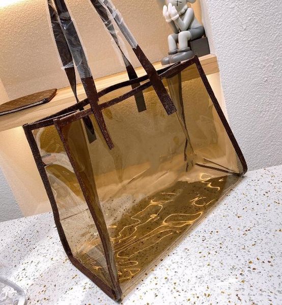 

fashion design jelly shoulder bag clear transparent bucket pvc tote handbag for bags
