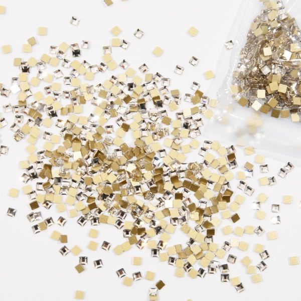 

nail art decorations 50pcs/bag rhinestones false nails strass crystal 3d accessories for #bjz018, Silver;gold