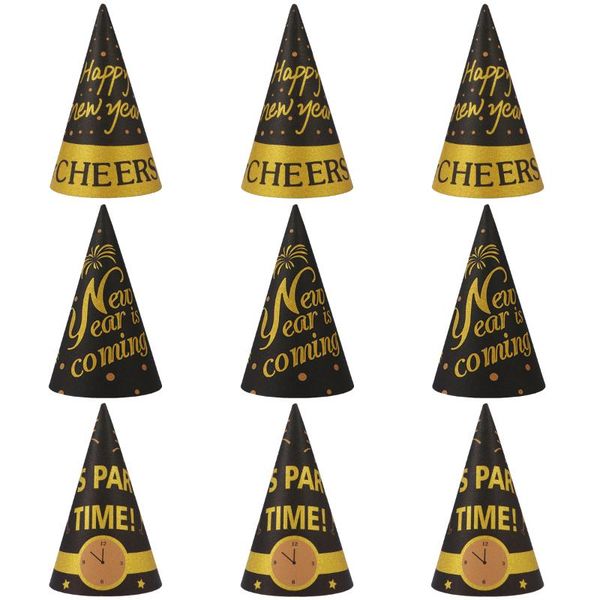 

party hats amosfun 9pcs year cone happy for kids and adults