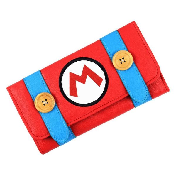 

design wallet cartoon long purse for young women with card holder, Red;black