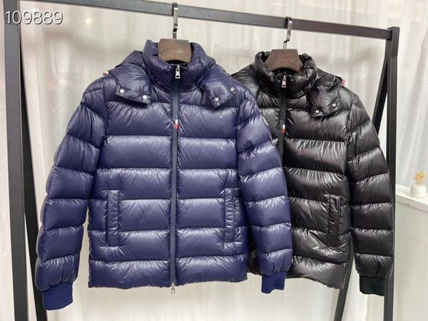 

luxury france mens down jacket letter monclair logo knitted women parkas panel casual coats bomber jackets designers men s clothing 008, Black