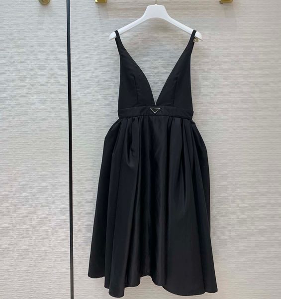 

new party dress re-nylon style puffer skirts waist-retracting classical ball gown suspender midi dresses with inverted triangle, White;black