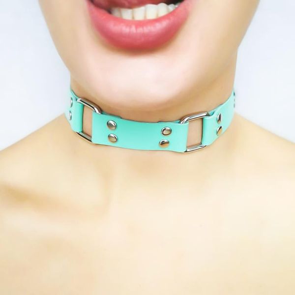 

belts fullyoung womens goth pu leather punk rock collar bondage choker gothic harajuku jewelry erotic necklace accessories fetish, Black;brown