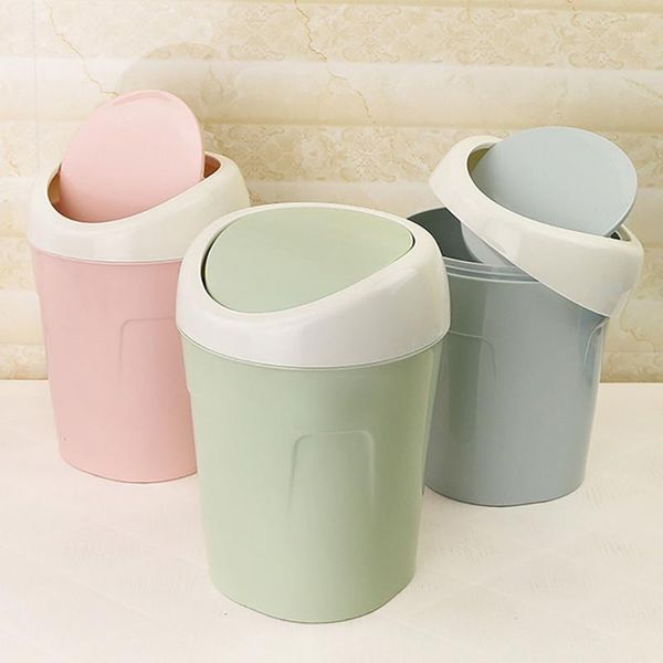 

shake lid trash can trumpet desk mini creative covered kitchen living room capacity bathroom waste basket bins