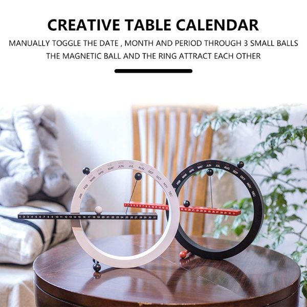 

nordic style creative fashion time perpetual calendar manual desk home decoration birthday gift