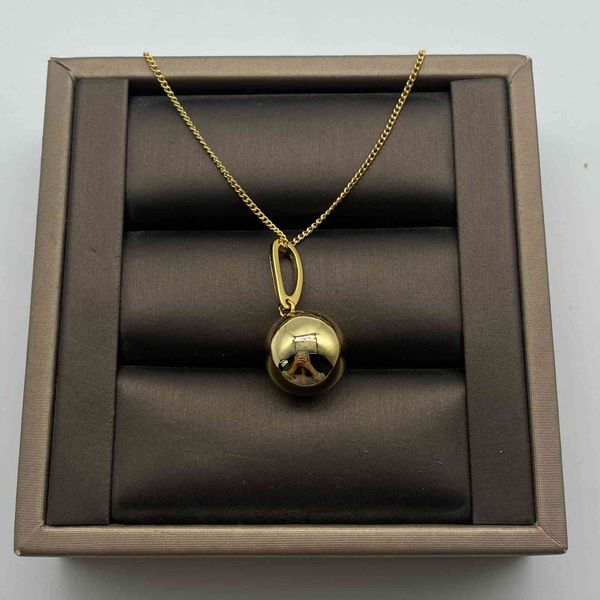 

design jewelry new gold clavicle solid ball french style necklace sweater chain, Black