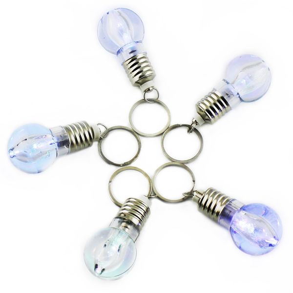 Chaveiro Lanternas de Corrente RGB LED Luz Mini Bulbo Tocha Keychain