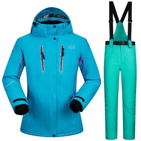 

skiing suits large size thickened outdoor ski suit women's waterproof and breathable1