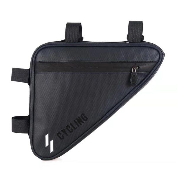 

cycling bags bike storage frame bag bicycle front tube triple-cornered water resistant pack waterproof capacity