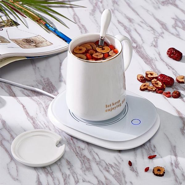 

mats & pads usb coffee cup heater mat 55Â°c constant thermostat home office milk tea water mug warmer pad winter warm gifts