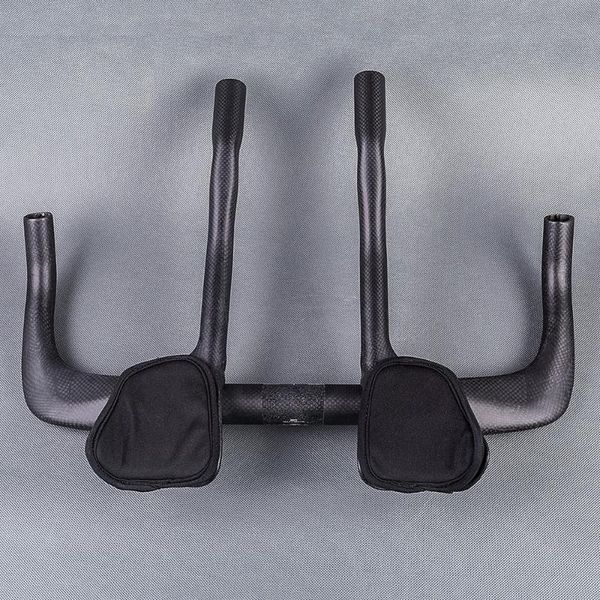 

bike handlebars &components no logo 3k carbon aero bars road bicycle handlebar rest put bar black matte 485g/sets