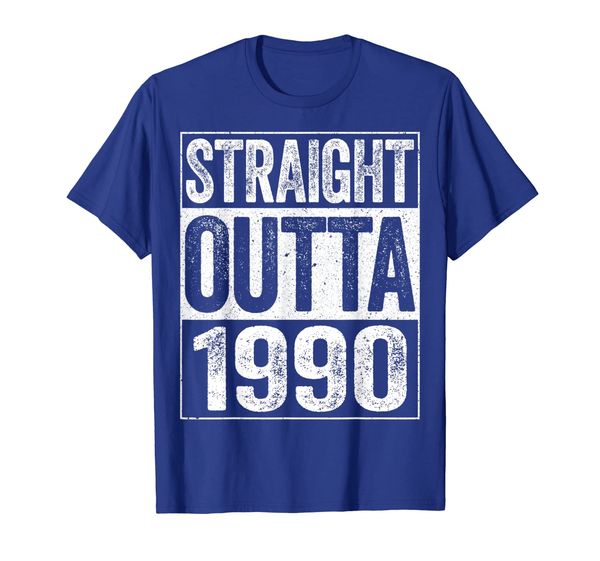 

straight outta 1990 t-shirt 30th birthday gift shirt t-shirt, White;black