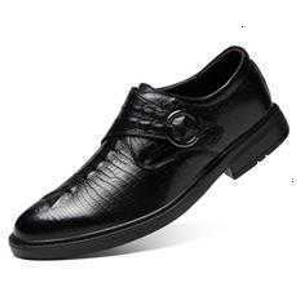 

tang zuo 9588 buckle business leather shoes, , 35-47,, Black