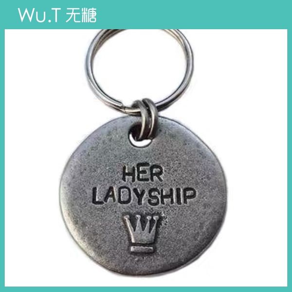 

dog tag british mutts hounds handmade indelible metal pet id card