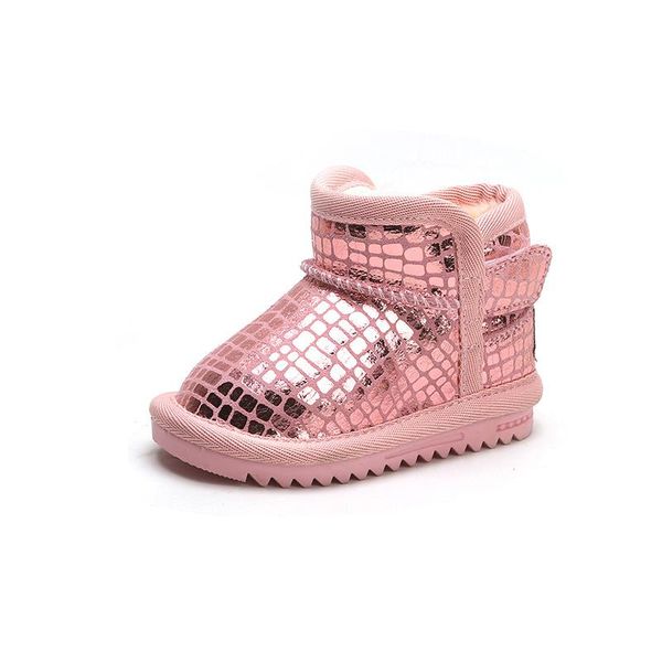 

luxury baby shoes winter fashion reflective plaid toddler fur boots thick plash warm shoes boy girl snow boots children d08184, Black;grey