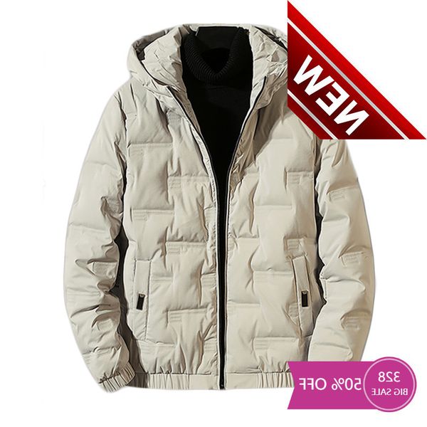 

90% light white down jacket men's 2021 winter new youth korean style slim-fit clothes trendy coat japanese clothing, Black