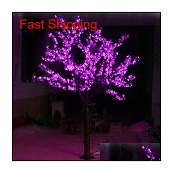 

led artificial cherry blossom tree light christmas light 1248pcs led bulbs 2m/6.5ft height 110/220vac rainproof outdoor use 6wfoy nxvfb