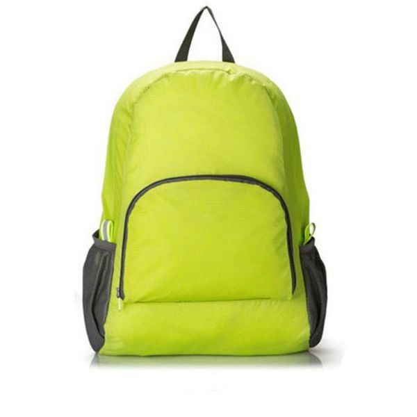 

backpack arrival travel portable folding double shoulder bag women mens solid color waterproof rucksack for teenager