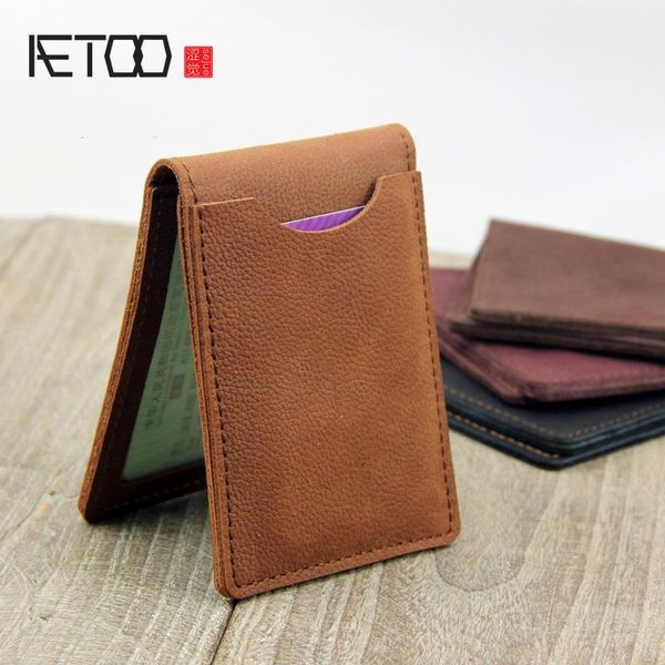 

card holders aetoo handmade cowhide driver's license bag, driving holster, men's multi-function bag, Brown;gray