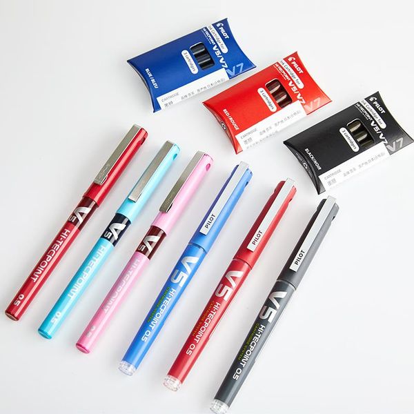

gel pens japan pilot pen v5 upgraded version bx-v5 signature 0.5mm roller kawaii stationary 1pcs