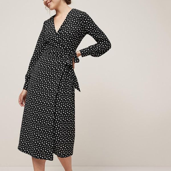 

casual dresses dot print v neck lantern sleeve spring dress women women's patrty 2021 arrival, Black;gray