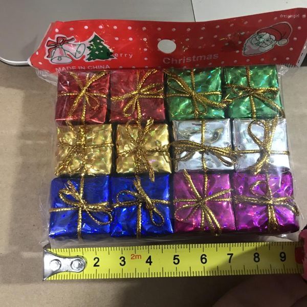 

christmas decorations foam laser gift pack christma tree decoration supplies pendant color package box home decore