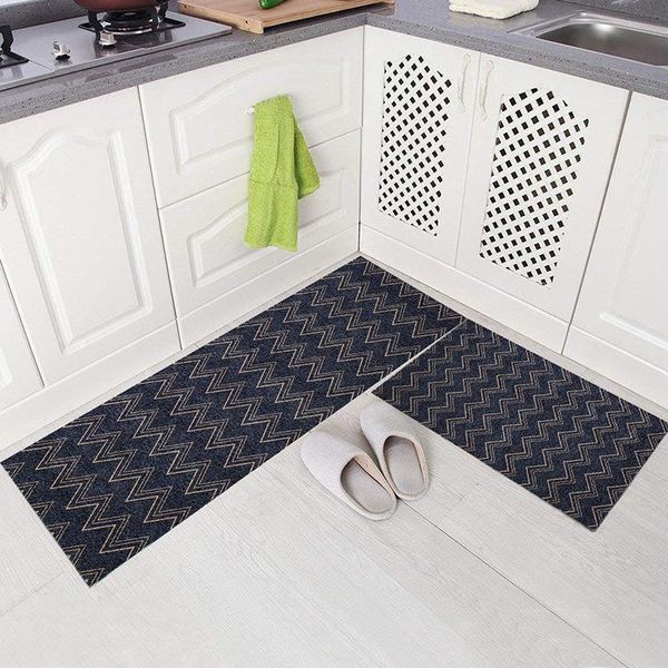 

bath mats modern household kitchen floor flannel non-slip water-absorbing quick-drying oil-proof rug carpet bathroom mat