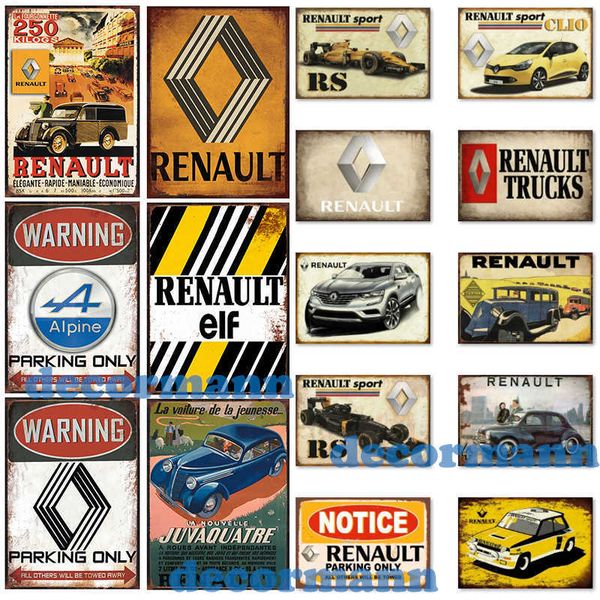 

[ decorman ] classic france car tin sign custom wall poster painting pub room bar l decor lta-20105