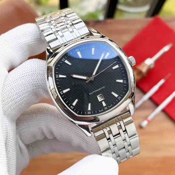 

designer luxury men's watch classic big three-hand automatic mechanical, Slivery;brown