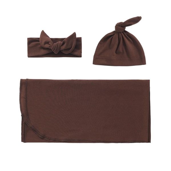 

blankets & swaddling n7me born wrap headband hat set infants receiving blanket hair band cap