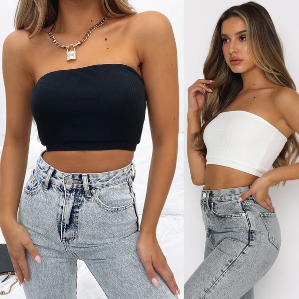 

tight multicolor short wrap chest 2021 bra vest, White