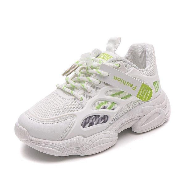 

athletic & outdoor retro children clunky sneaker 2021 spring boys mesh breathable casual sports shoes girls fashion lightweight running, Black