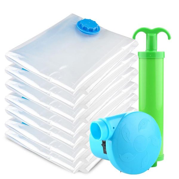 

storage bags home convenient vacuum bag organizer transparent clothes seal compressed travel saving space package