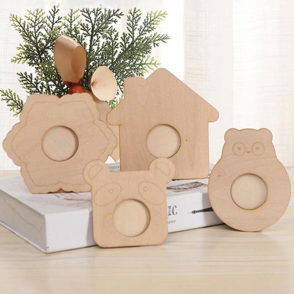 

frames 10pcs cartoon picture carved wooden compact diy po home decor