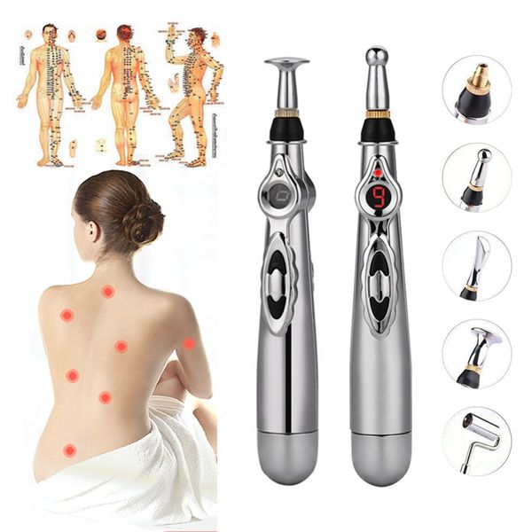 Massaggiatore portatile Agopuntura elettronica Meridiani elettrici Terapia laser Massaggio curativo Meridian Energy Pen