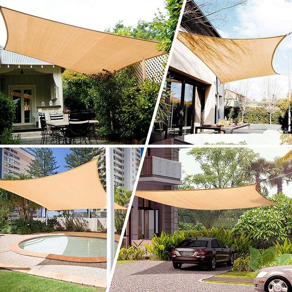 

shade heavy sail sun canopy cover quadrilateral garden yard awnings car sunshade cloth summer