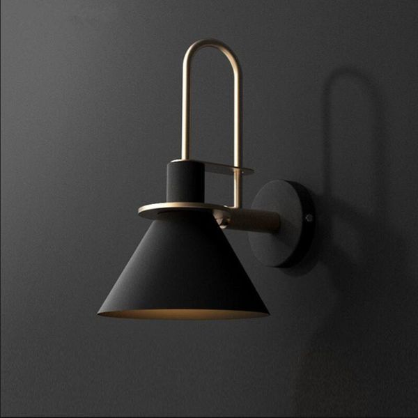 

wall lamp nordic bedside bedroom modern living room walkway staircase simple iron belt led