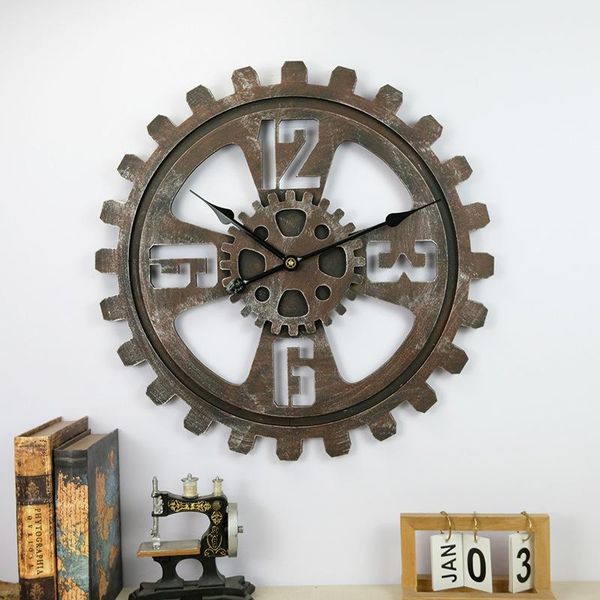 

wall clocks digital clock retro old antique restaurant decoration hanging
