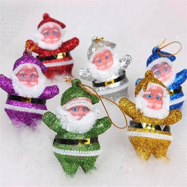 

christmas decorations santa claus pendant color 6pcs/set family tree ornament decoration