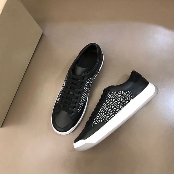

2021ss personality and fashion popular luxury designer sneakers lace-up shoes with genuine leather casual designer shoes, Black