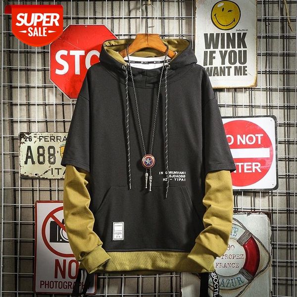 

2019 new arrival japan harajuku hoodies patchwork printing pullover sweatshirt hip hop streetwear 4xl plus size clothing #3155, Black