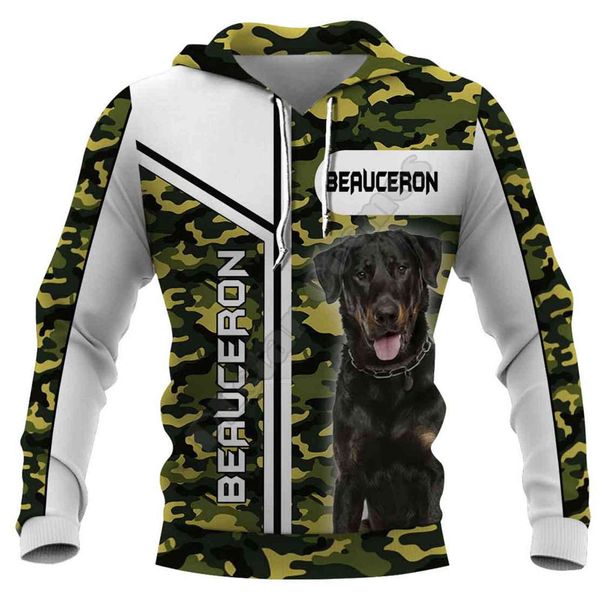 

men's hoodies & sweatshirts beauceron 3d hoodies camouflage printed male sweater for funny animal woman s fashion cosplay clothing 01 j, Black