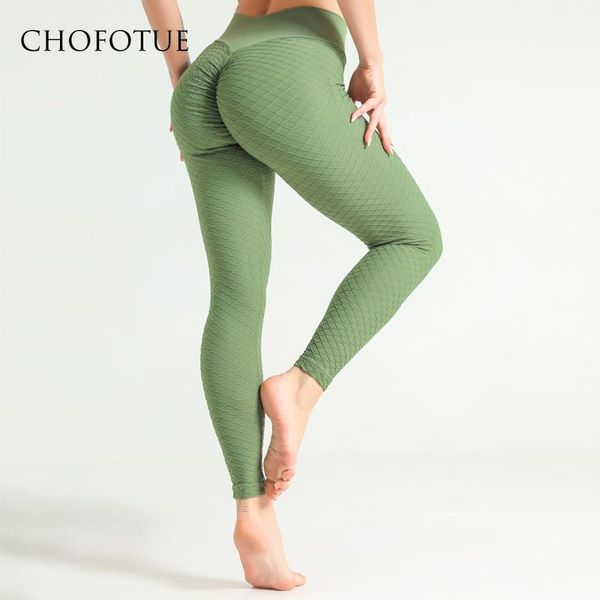 

yoga outfit high elastic pant sports fitness legging seamless women waist gym workout tight scrunch butraining running tights