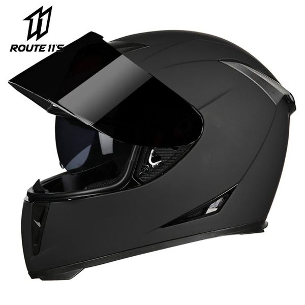 

motorcycle helmets helmet casco moto double visor full face motocross modular motorbike capacete with braid men women
