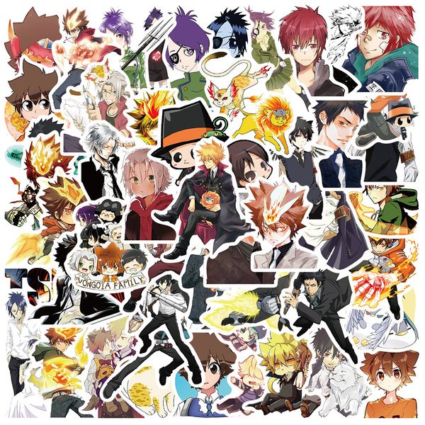 

50 pcs mixed graffiti skateboard stickers anime home teacher for car lapfridge helmet pad bicycle bike motorcycle ps4 book guitar pvc decal
