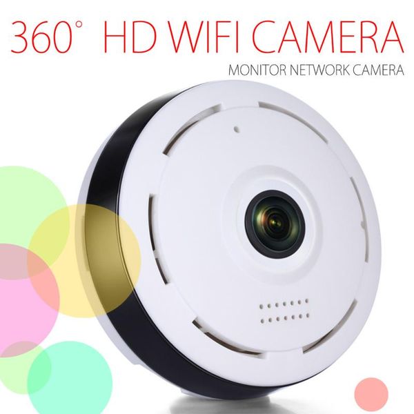 

1080p hd wifi camera 360 degree panoramic wide angle mini cctv camera smart ipc wireless fisheye p2p home security wifi