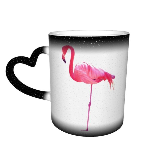 

mugs flamingo mug pottery chocolate that changes color creative cool cups