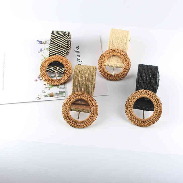 

belts simple ins round buckle elastic non perforated belt womens versatile dress skirt korean decorative waist cover width, Black;brown