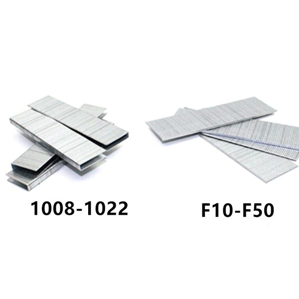 

1400/1000 pcs eletric staple gun nails f10 f15 f20 f25 f30 f40 f50 1008 1010 1013 1022