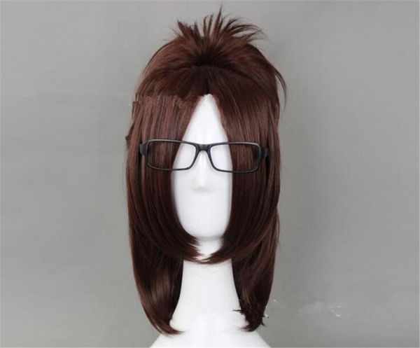 

party masks attack on titan hans zoe short straight cosplay wigs for women female fake hair anime universal gift a1066